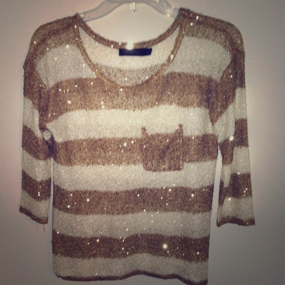 Semi-sheer Sparkly Top