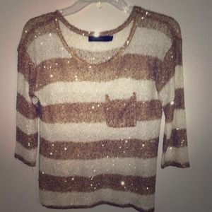 Semi-sheer Sparkly Top