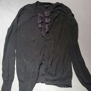 Eddie Bauer 100% cotton Gray cardigan