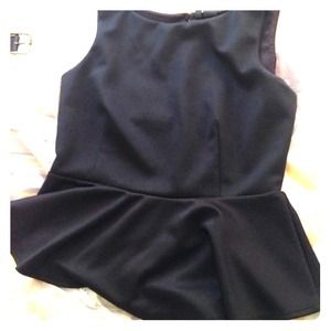 Black Peplum Top.