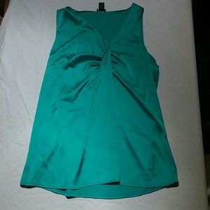 Ann Taylor teal sleeveless shirt