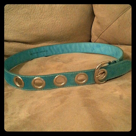 Genuine Leather, Turquoise Belt NWOT - Picture 1 of 4