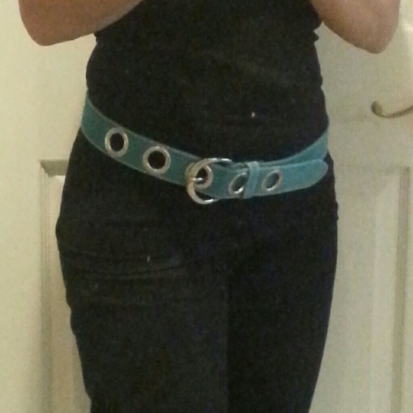 Genuine Leather, Turquoise Belt NWOT - Picture 4 of 4