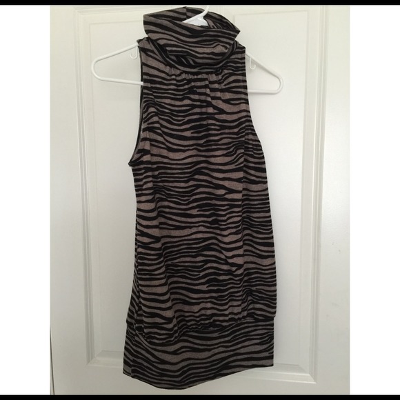 Forever 21 Turtle Neck Animal Print Dress