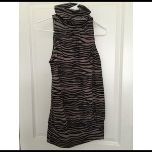 Forever 21 Turtle Neck Animal Print Dress
