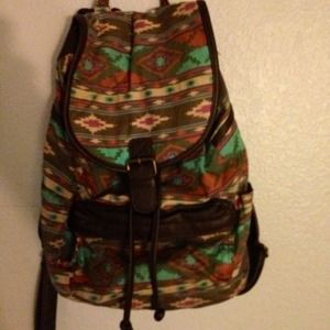 Tribal Print Backpack
