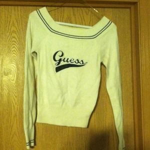 Black/ Beige Guess Sweater, Size S/P