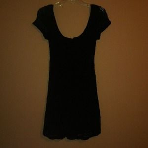 PacSun black lace/silk dress!