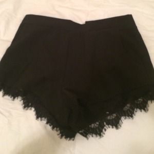 Black high waisted shorts