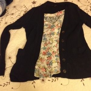 Navy blue cardigan