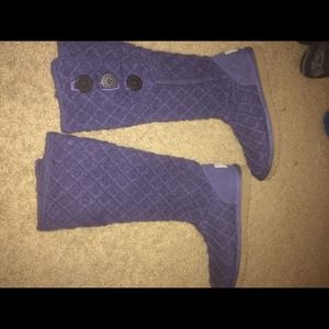 Purple knit uggs new authentic