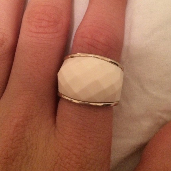 Great white statement ring!