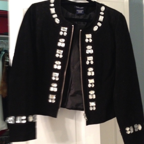 Boston Proper suede leather jacket