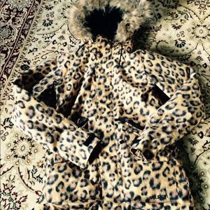 Xs burton leopard coat xs snowboarding