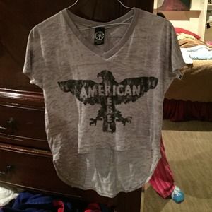 Graphic gray/black tee