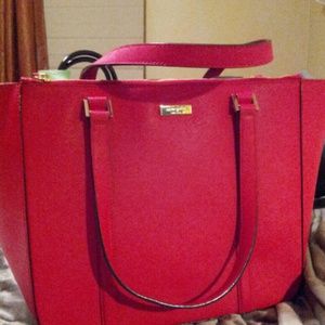 Authentic Briar Newberry Lane red leather tote