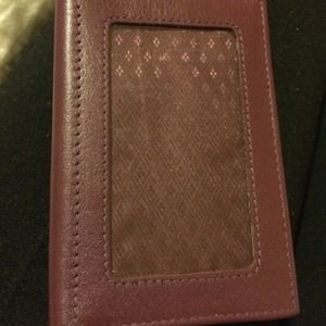 Purple mini wallet