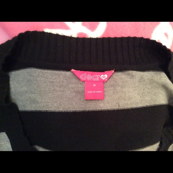 🚺Sweater black & grey dear ab - Picture 3 of 3
