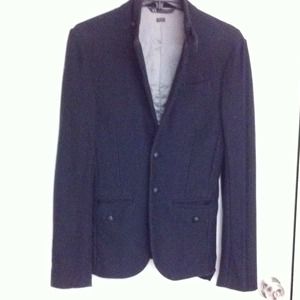 Men's Armani Exchange black causal slim blazer