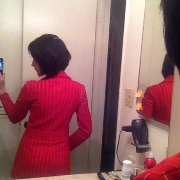 Pinstripe dress coat - Picture 3 of 3