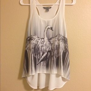 Cute swan tank top!