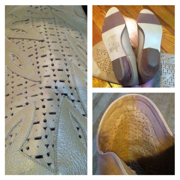 Vintage 80's Perforated Leather Boots🌷 - Picture 4 of 4