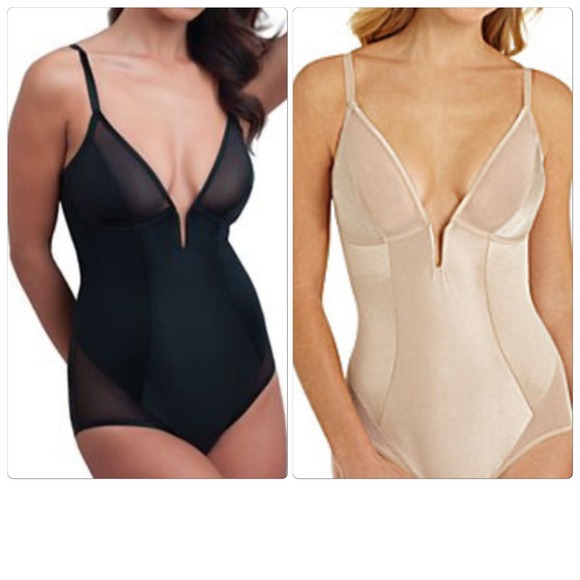 tc sheer Other - 💜NWT TC SHEER plunge body briefer 32DD BLACK/NUDE