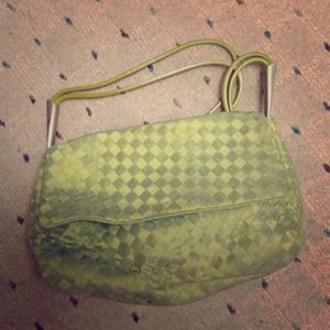 Bottega Veneta green handbag!
