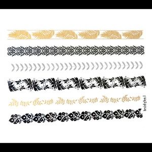 Botanical Metallic Tattoos