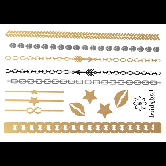 Smooches Metallic Tattoos