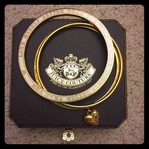 Authentic Juicy Couture bangle set