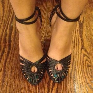 Strappy heels