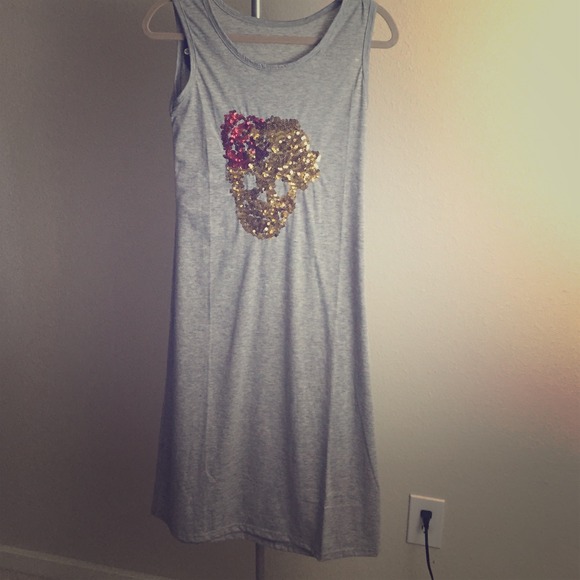 Skull long dress