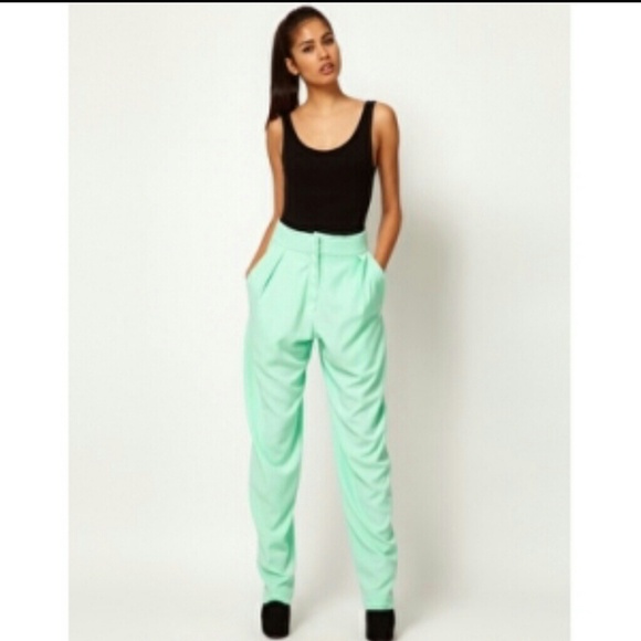 AQ/AQ Mint LOOSE TAILORED TROUSERS US0/UK4