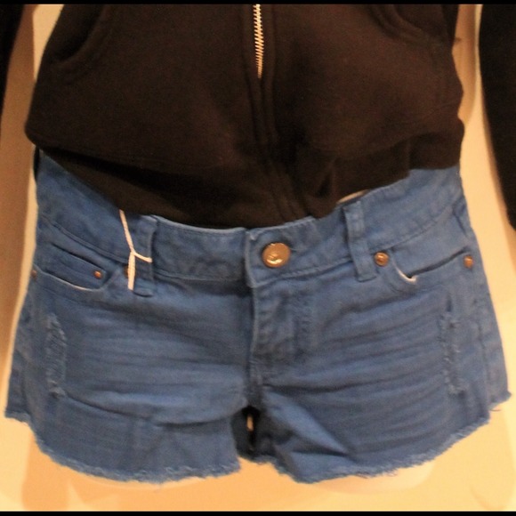 Dark Blue Denim Shorts