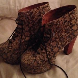 Jeffrey Campbell snake skin Litas