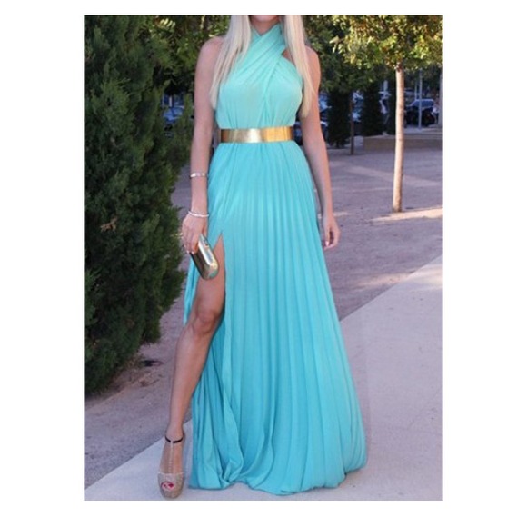 Off the shoulder nipped dress