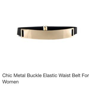Metallic belt for women
