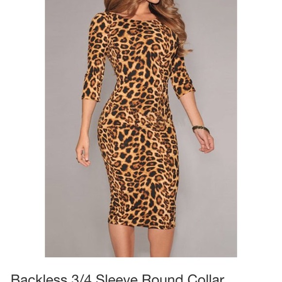 Leopard print dress