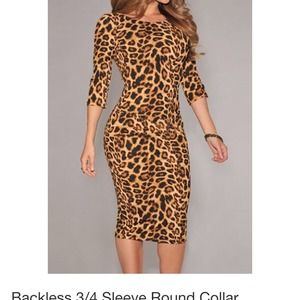 Leopard print dress