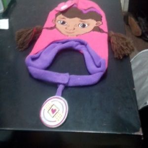 Bib, hat, and booties