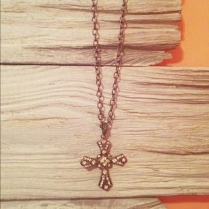 cross charm necklace