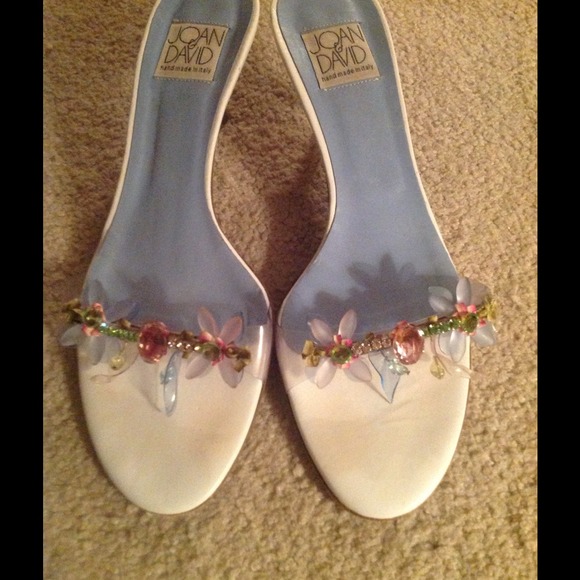 Whimsical bejeweled Joan and David slides