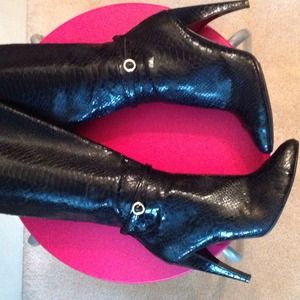 Black leather sam Edelman tall boot