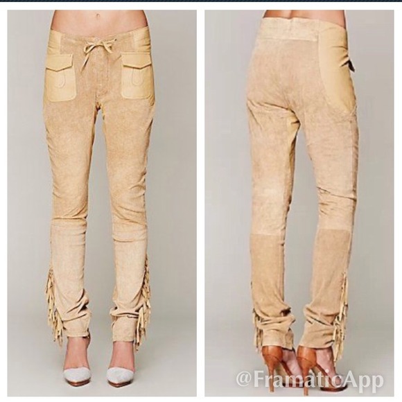 💜bundled Free People suede  fringe pant - Picture 2 of 4