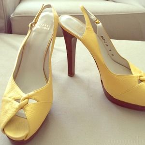 Stuart Weitzman peep toe heels