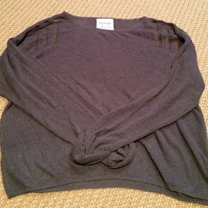 Vintage Havana ripped grey lightweight  sweater