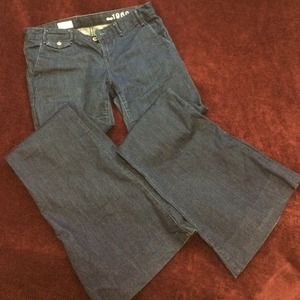 Gap modern trouser wide leg jeans