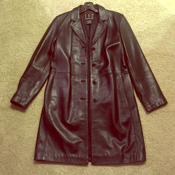 INC leather jacket