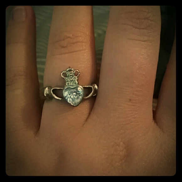 Heart with a crown ring.